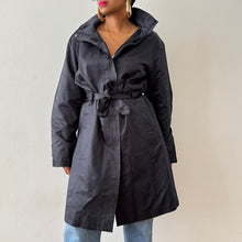 Load image into Gallery viewer, Hooded Weather Resistant Trench Coat