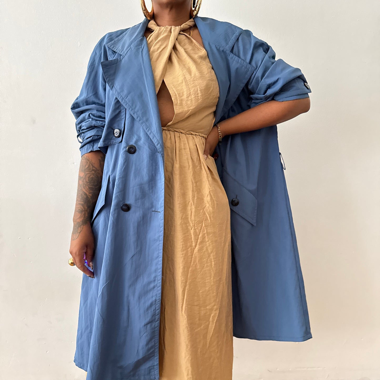 Newly Added: Brand New Vintage Trench Coat **No belt