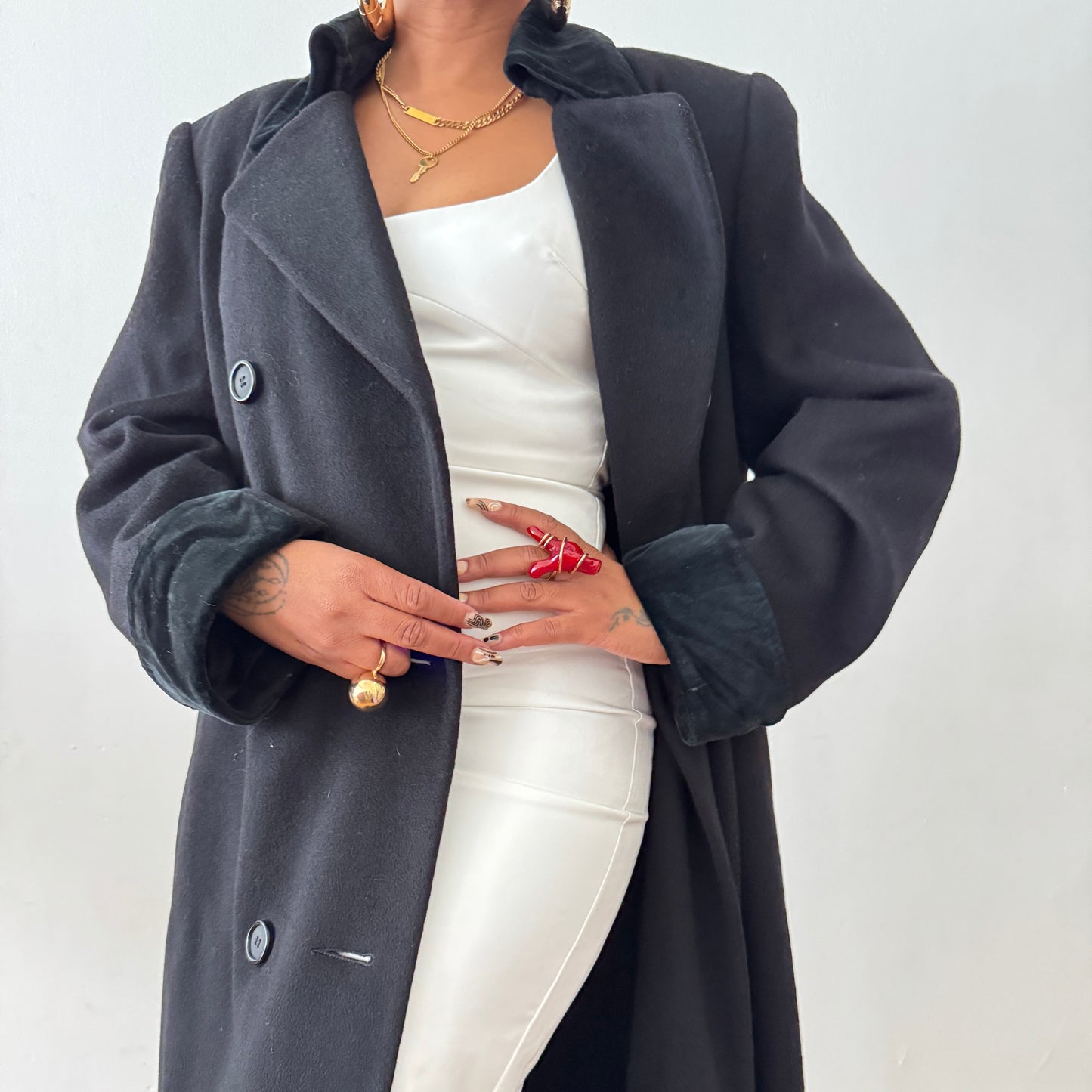 Newly Added: Brand New Winter Quality Coat with Velvet Collar and Sleeve