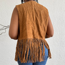 Load image into Gallery viewer, Fringe/Tassel Genuine Suede Waistcoat