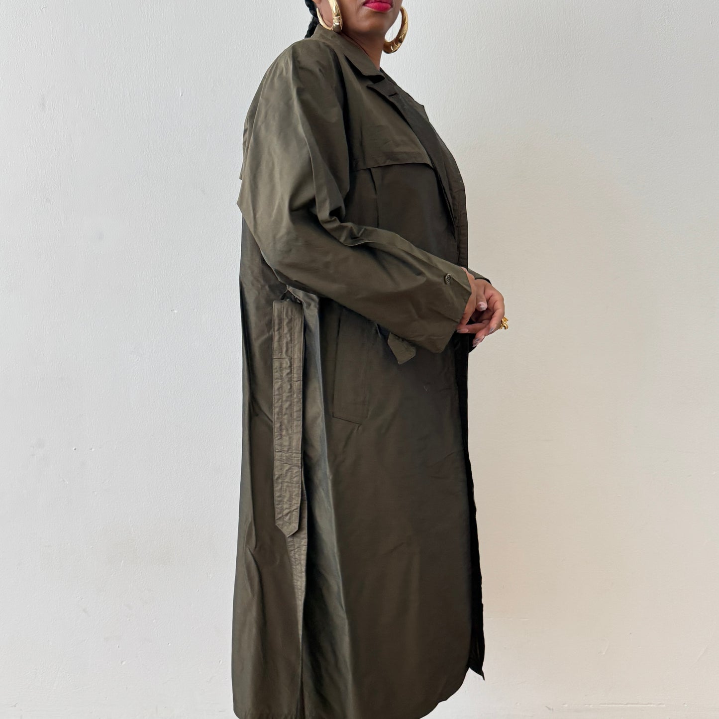 Newly Added: Rainy Weather Resistant Two Tone Trench Coat