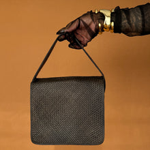 Load image into Gallery viewer, Newly Added: Genuine Leather Vintage Woven Tote Bag