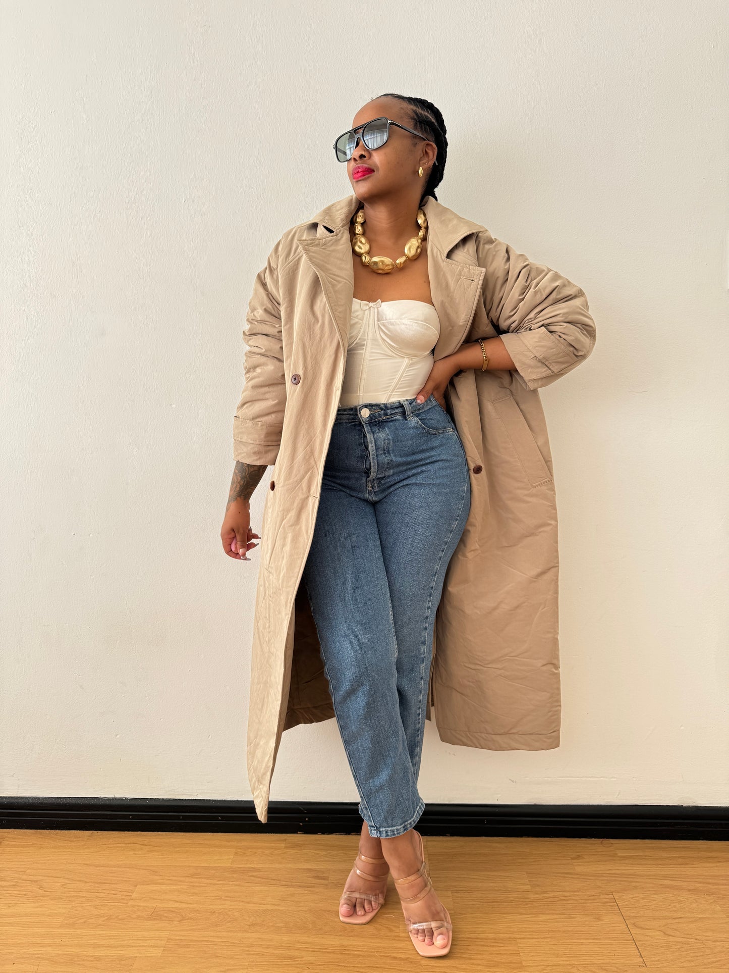 Newly Added: Brand New Basic Timeless Double Breasted Puffer/Bomber Jacket