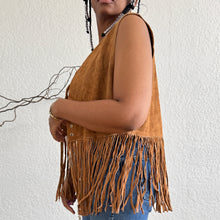 Load image into Gallery viewer, Fringe/Tassel Genuine Suede Waistcoat