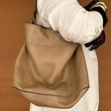 Load image into Gallery viewer, Newly Added: Genuine Leather Metallic Hobo Bag