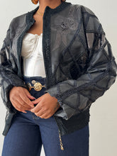 Load image into Gallery viewer, Genuine Leather Patched and Outstitched Jacket