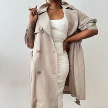 Load image into Gallery viewer, Light Vintage Trench Coat