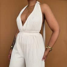 Load image into Gallery viewer, Newly Added: Cider Branded Backless Cotton Jumpsuit