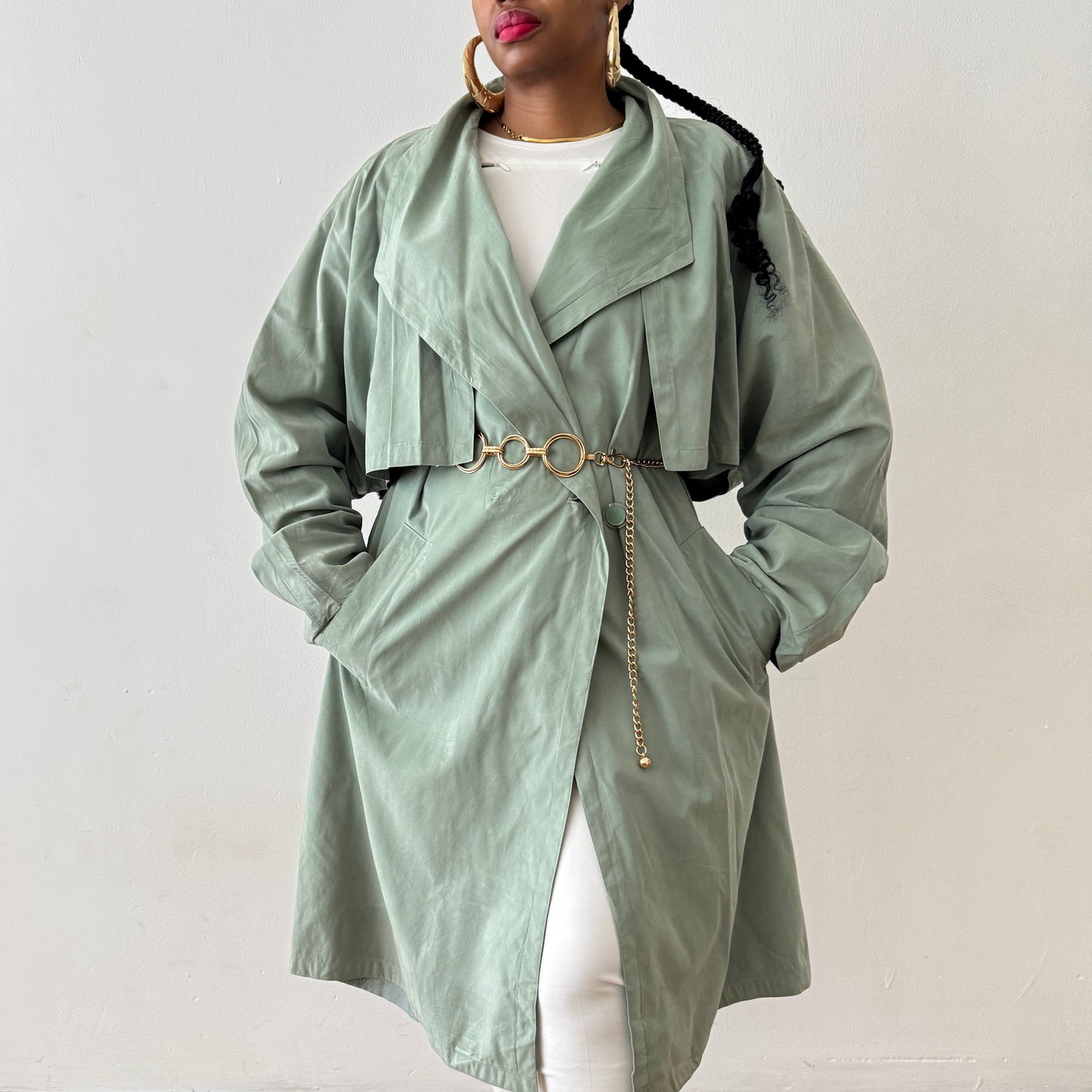 Newly Added: Vintage Trench coat **No Belt