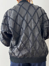 Load image into Gallery viewer, Genuine Leather Patched and Outstitched Jacket
