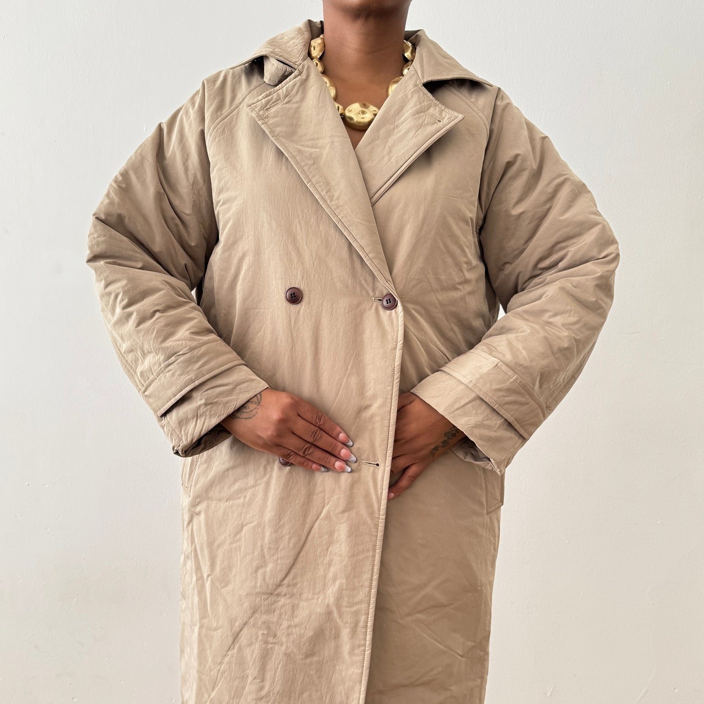 Newly Added: Brand New Basic Timeless Double Breasted Puffer/Bomber Jacket
