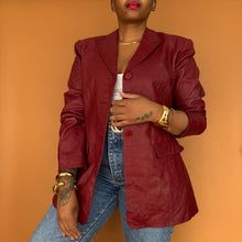 Load image into Gallery viewer, Genuine Leather Blazer