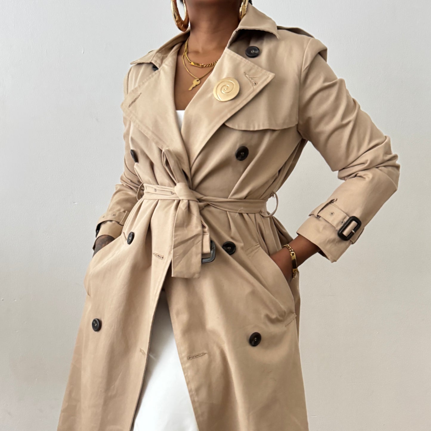 Newly Added: Double BreastedTrench Coat