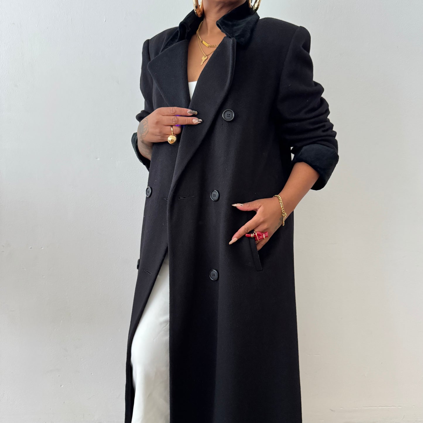 Newly Added: Brand New Winter Quality Coat with Velvet Collar and Sleeve