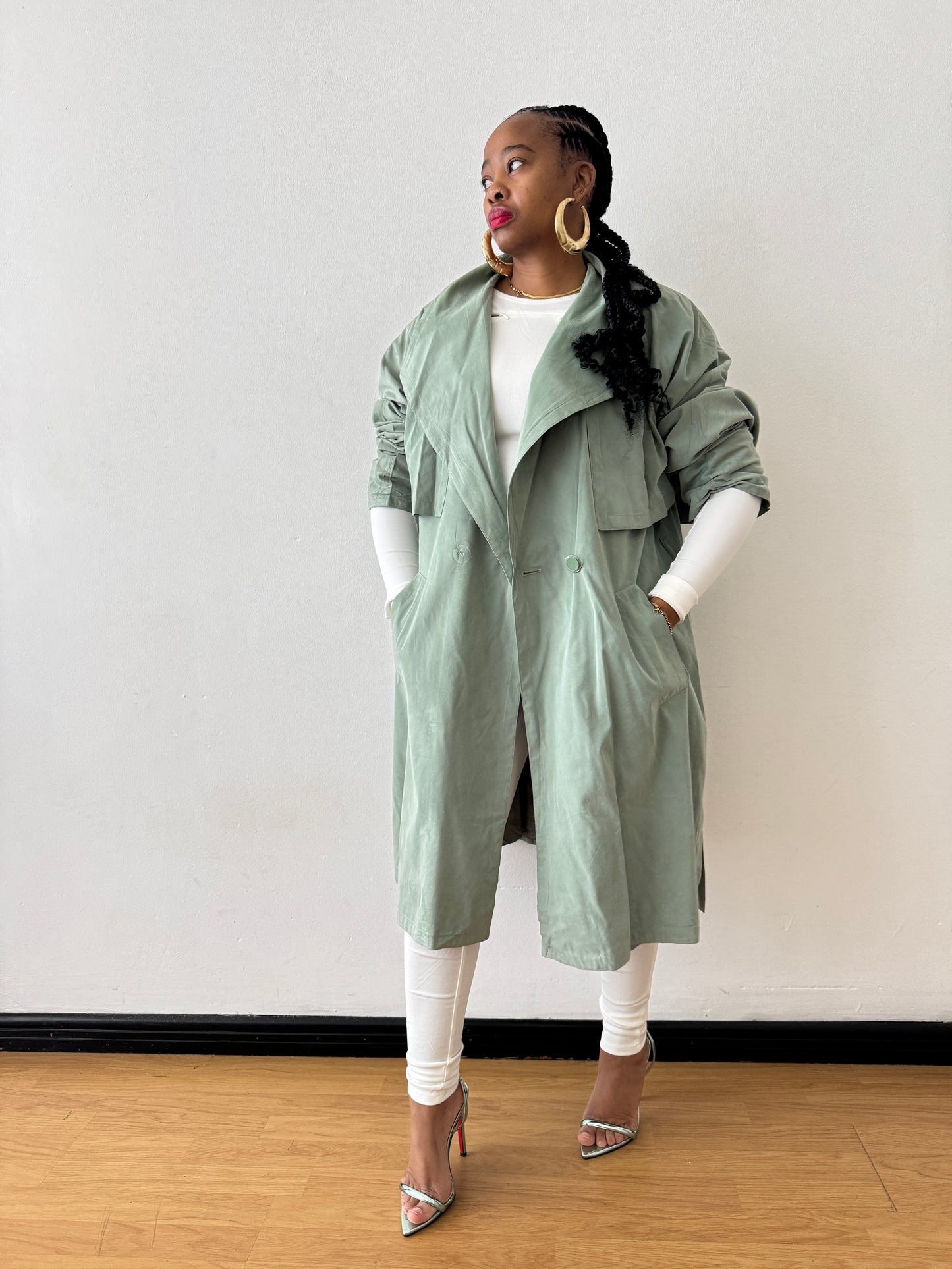Newly Added: Vintage Trench coat **No Belt