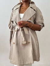 Load image into Gallery viewer, Light Vintage Trench Coat