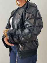 Load image into Gallery viewer, Genuine Leather Patched and Outstitched Jacket