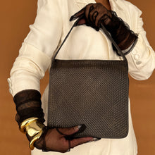 Load image into Gallery viewer, Newly Added: Genuine Leather Vintage Woven Tote Bag