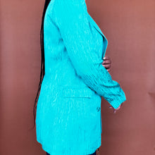 Load image into Gallery viewer, Vintage Silky Double Breasted Blazer