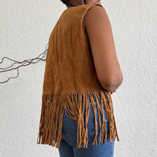 Load image into Gallery viewer, Fringe/Tassel Genuine Suede Waistcoat