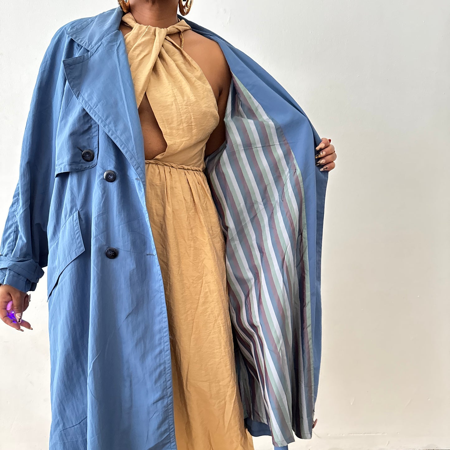 Newly Added: Brand New Vintage Trench Coat **No belt