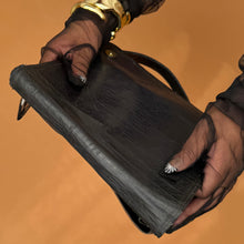 Load image into Gallery viewer, Newly Added: Genuine Leather Vintage Woven Tote Bag