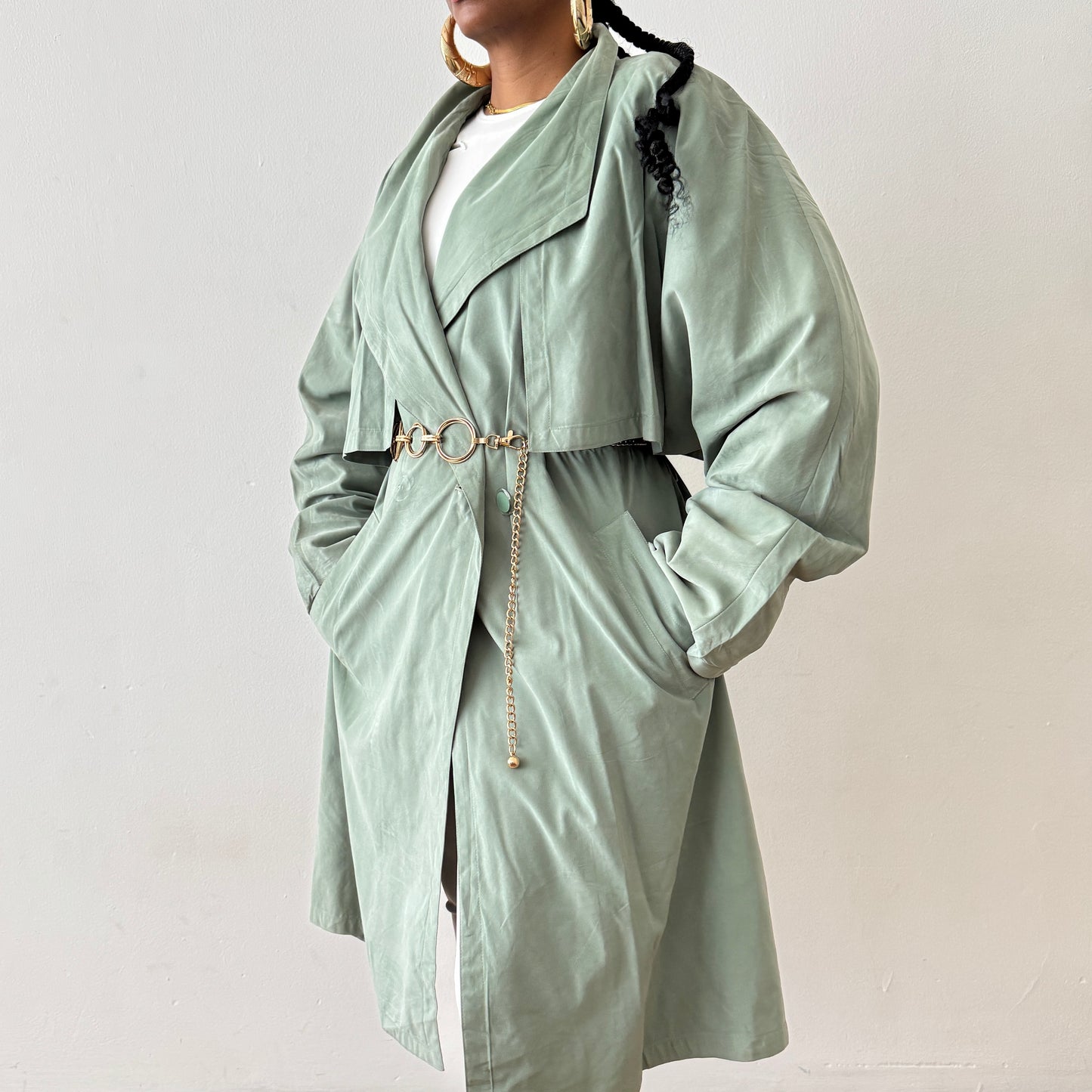 Newly Added: Vintage Trench coat **No Belt