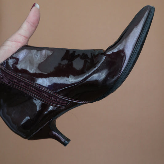 Newly Added: Patent Leather Ankle Boots