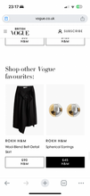 Load image into Gallery viewer, Branded Item: Rokh x H&amp;M Black Asymmetrical Skirt - Thrift Happens 2