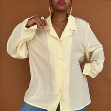 Load image into Gallery viewer, Newly Added: Egg Yellow Vintage Blouse