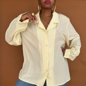 Newly Added: Egg Yellow Vintage Blouse