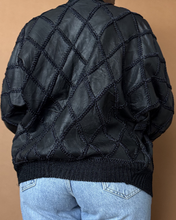 Load image into Gallery viewer, Newly Added: Genuine Leather Patchwork Weaved Jacket
