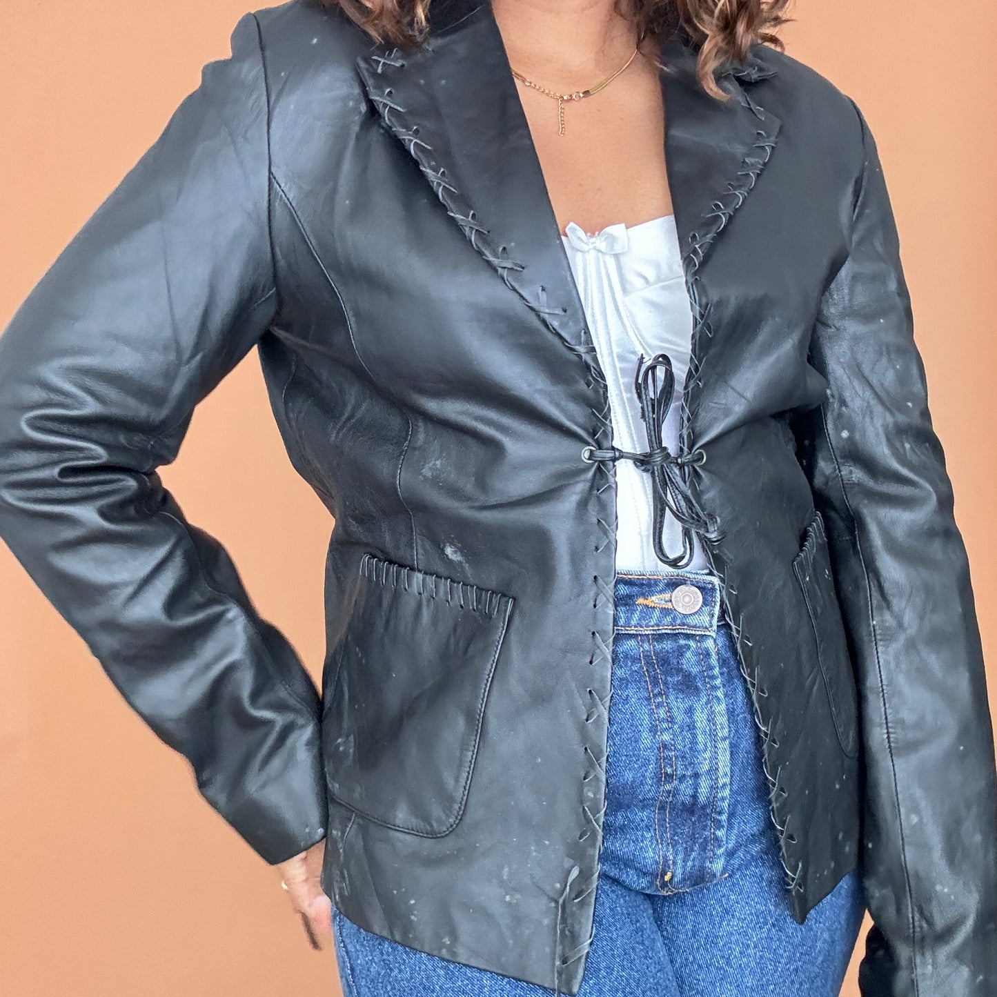 Sale: Genuine Leather Blazer