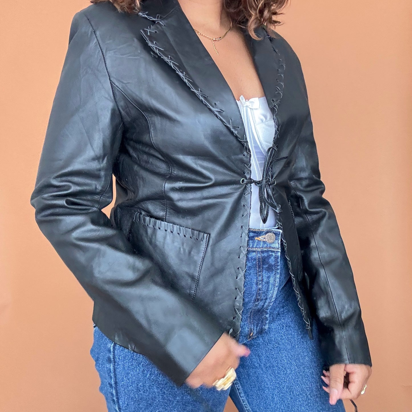 Sale: Genuine Leather Blazer