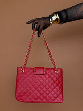 Load image into Gallery viewer, Accessories: Quilted Chain Shoulder Bag - Thrift Happens 2