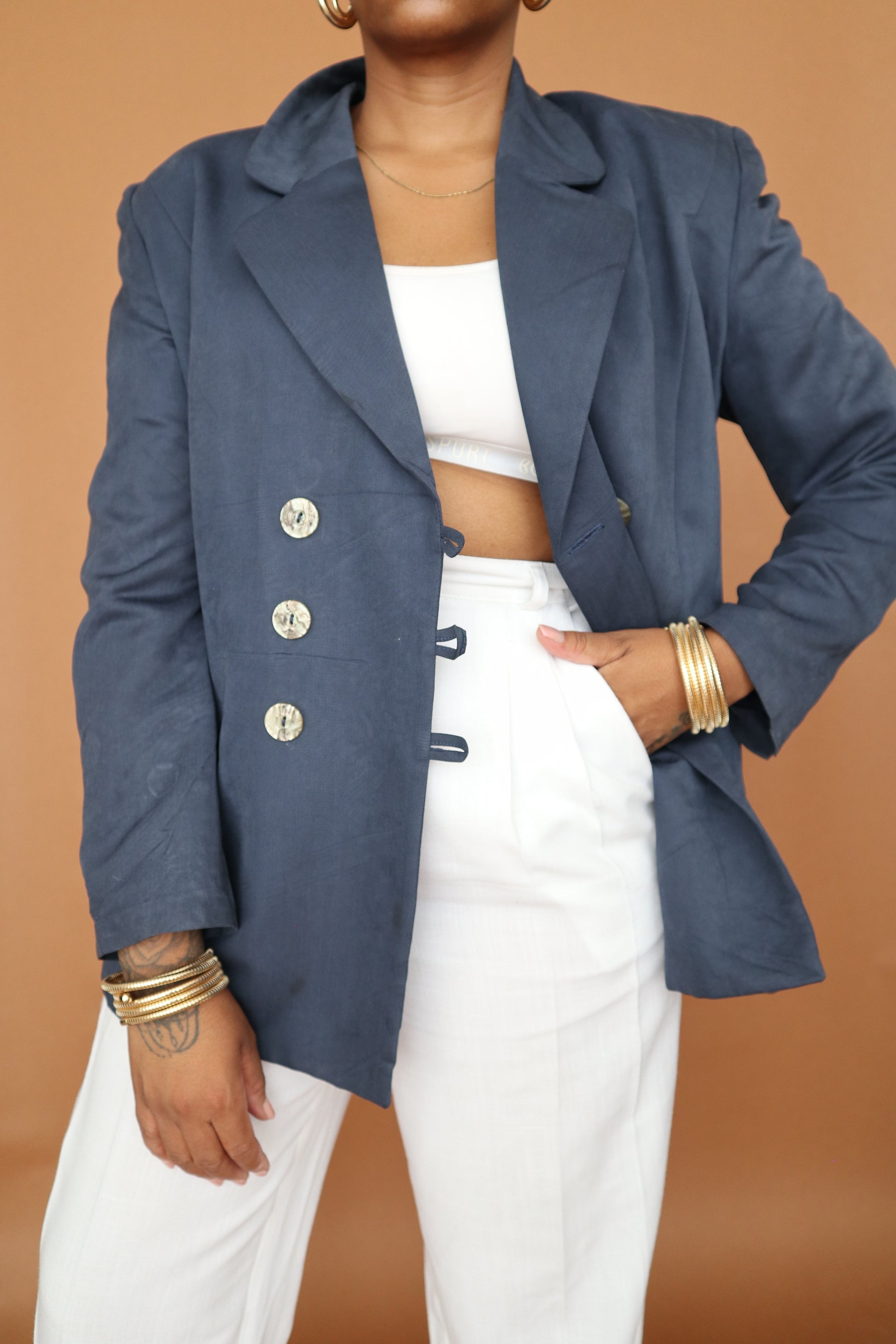 New: Double Breasted Vintage Blazer - Thrift Happens 2