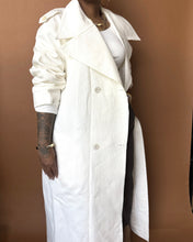 Load image into Gallery viewer, Newly Added: White Elegant Trench Coat