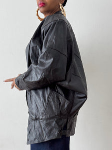 Newly Added: Genuine Leather Batwing Vintage Jacket