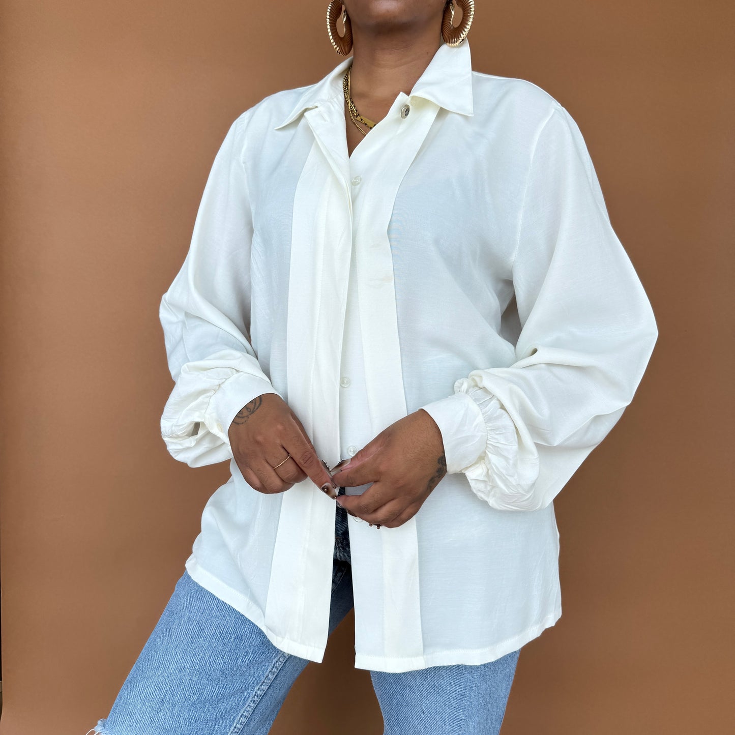 Newly Added: Vintage Basic Elegant Shirt