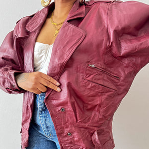 Batwing Genuine Leather Jacket