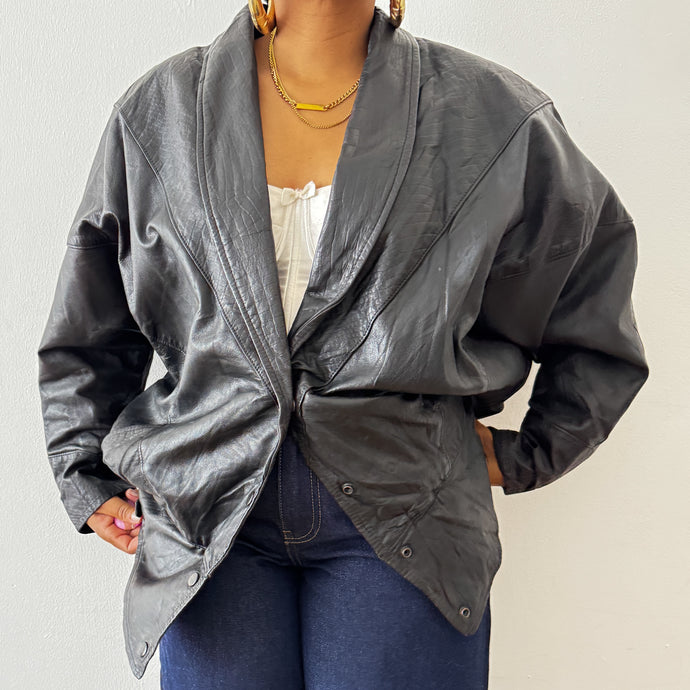 Newly Added: Genuine Leather Batwing Jacket