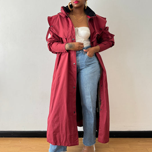 Newly Added: Brand New Rainy Weather Resistant Trench Coat with Cape
