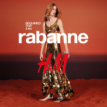 Load image into Gallery viewer, Newly Added: Branded Rabanne x H&amp;M Collab Sequined Crop Top