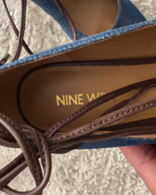 Load image into Gallery viewer, Newly Added: Brand New Nine West Denim Heels