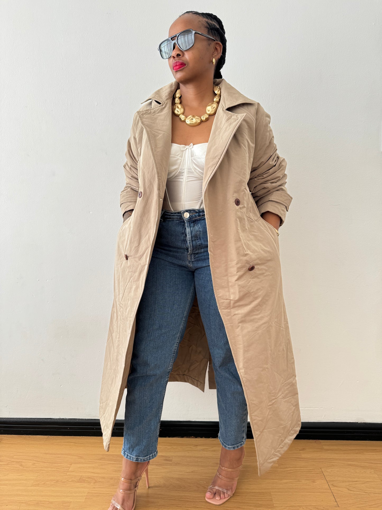 Newly Added: Brand New Basic Timeless Double Breasted Puffer/Bomber Jacket