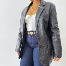 Load image into Gallery viewer, Newly Added: Genuine Leather Blazer