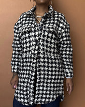 Load image into Gallery viewer, Newly Added: Warm Houndstooth Shacket