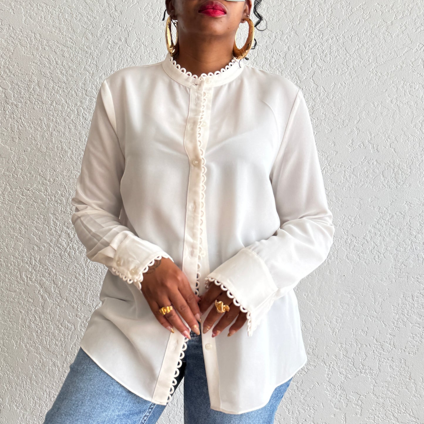 Newly Added: Elegant Button Down Silk Shirt