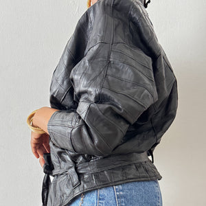 Newly Added: Genuine Leather Patched Jacket