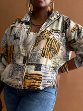 Load image into Gallery viewer, Newly Added: Safari Patchwork Print  Light Windbreaker Jacket